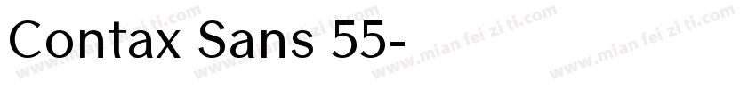 Contax Sans 55字体转换